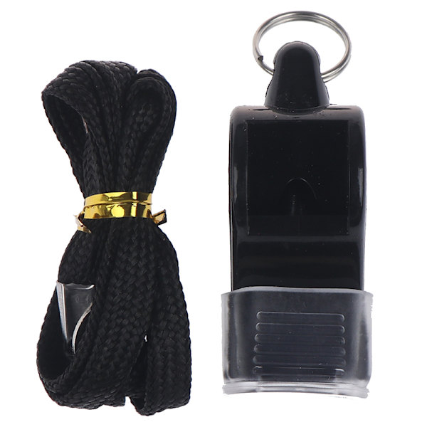 Plystre med Lanyard Fox 40 Fotball Fotball Basketball Hockey B Black one size