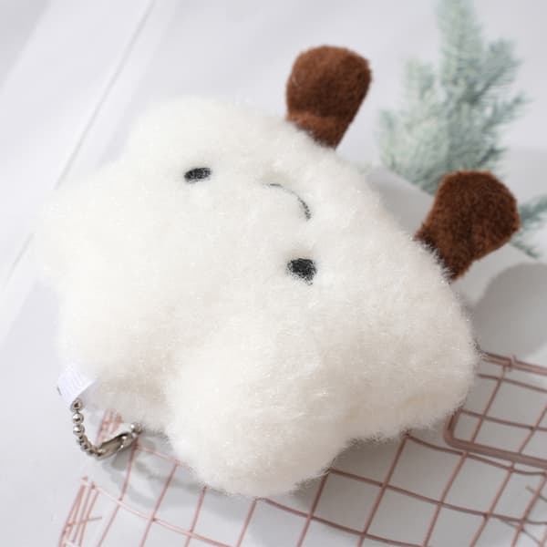 e Plysch Cloud Keyring Kawaii Pendant Car Key Chain Pendant Plus 1pc