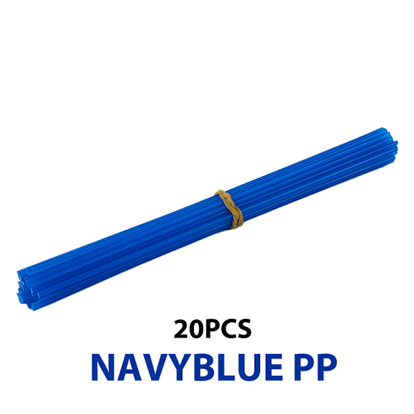 20 stk Plast svejsestave Svejsestave 20cm Svejser Bumper R Navyblue PP