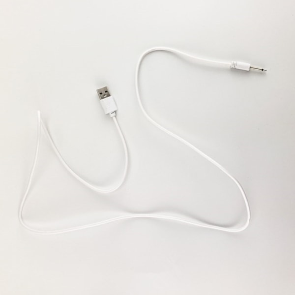 USB DC 2.5-vibratorladerkabel for oppladbar voksen T White