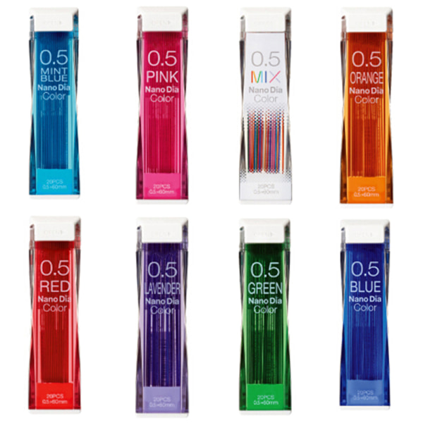0,5 mm Färgad mekanisk pennmålning speciell mekanisk penna Red one size