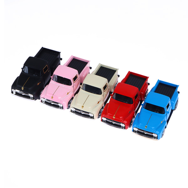 Klassisk pickup bil 1/32 Skræmmemodel Simulering Legering Diecasts P Black One size