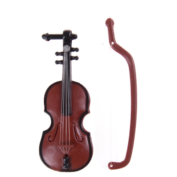 1:12 Dukkehus Miniature Violin Musical Instruments Collection 0 0