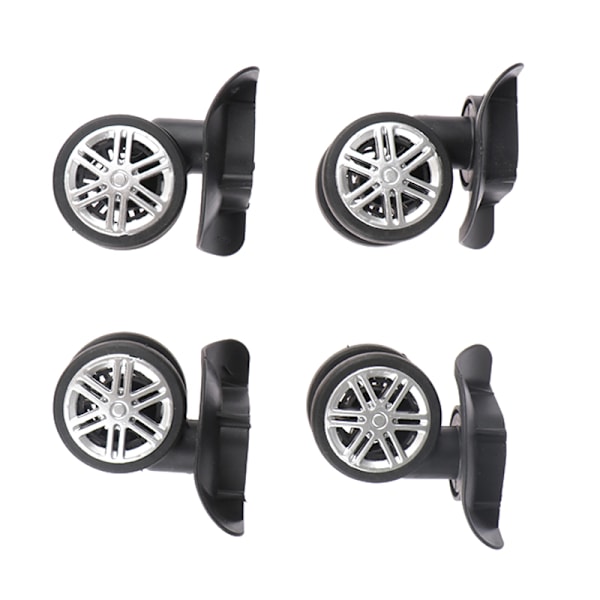 2 par case Bagage Universal Wheels Vagn case Reparationsdelar black 2 Pairs