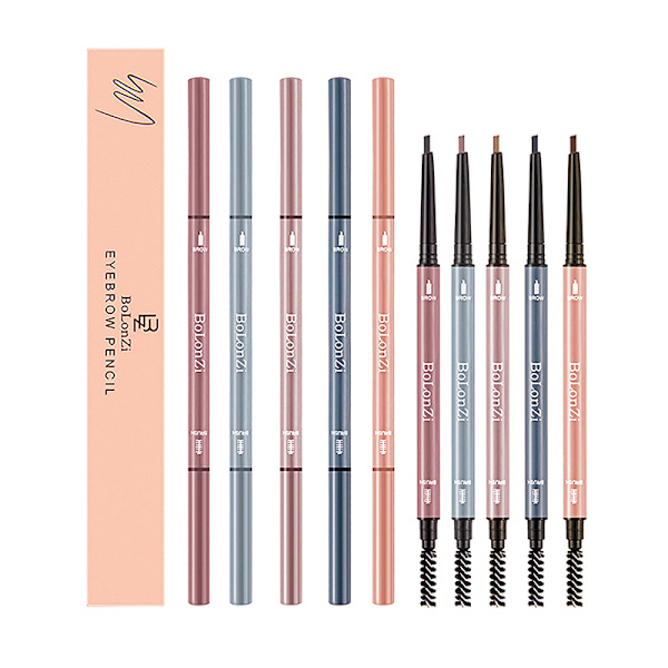 Double Head Eyebrow Pencil Pitkäkestoinen vedenpitävä sävyn parannus Gray oneszie