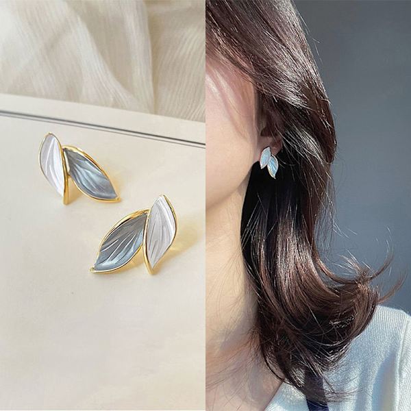 n Trendikäs, ihana, makea Bohemian Leaf Dangle tupsu pitkät korvakorut 1 Pair OneSize