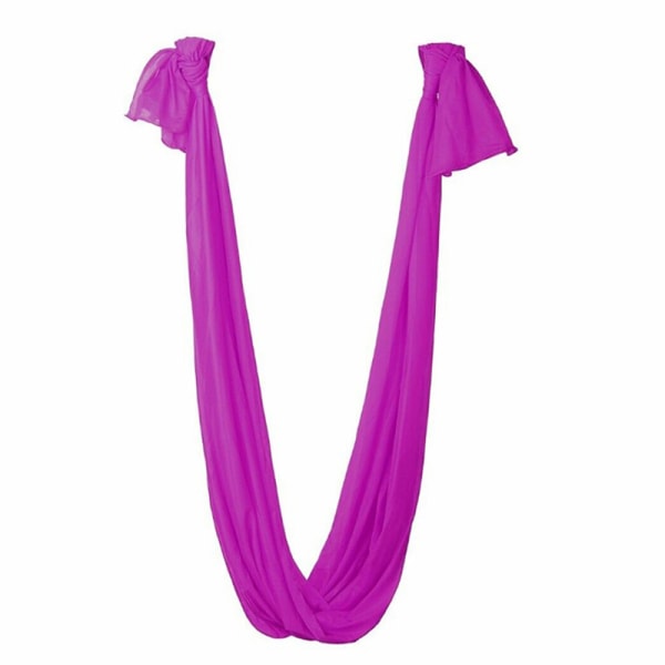 Jooga Swing Hammock Trapeze Sling Aerial Silk Set Anti-gravity I Purple