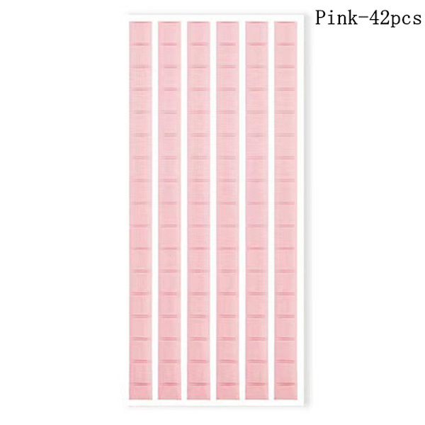 Nail Stand Sticky Adhesive Myrkytön Muovailuvaha Clay Fix Glue N Pink 42PCS