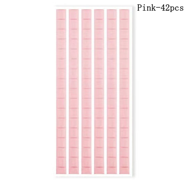 Neglestativ Sticky Adhesive Ikke-giftigt Plasticine Clay Fix Lim N Pink 42PCS