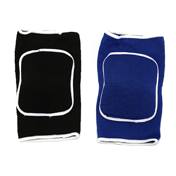 2 stk Sport Knæbeskytter Svampe Basketball Crash Støtte Bøjlepuder K black Onesize
