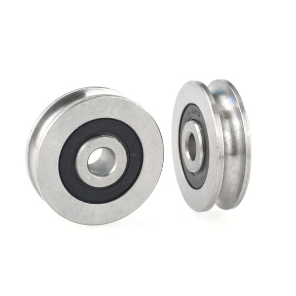 12*50*13mm spårhjul Metall U-spår ståltrådslyftning A2 A2