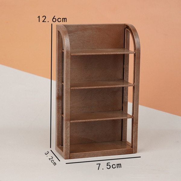 1:12 Dukkehus Miniaturehylde Display Stand Storage Rack Super Coffee oneszie