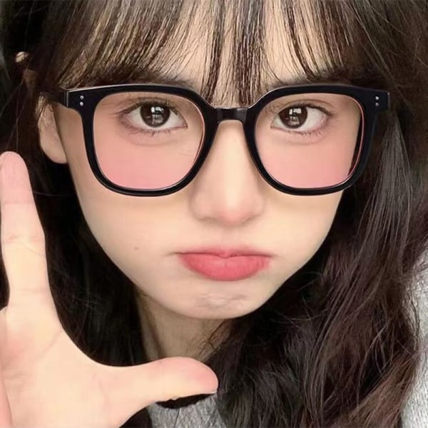 Blusher Glasses n Oversized Gradual Solbriller Mode Computer A one size
