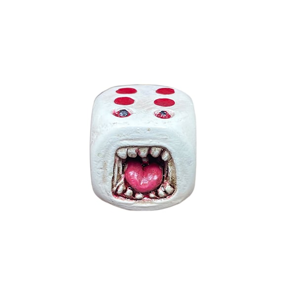 Monster Dice Sjovt Monster Ansigt Resin Terning Sæt Halloween Tableto A7