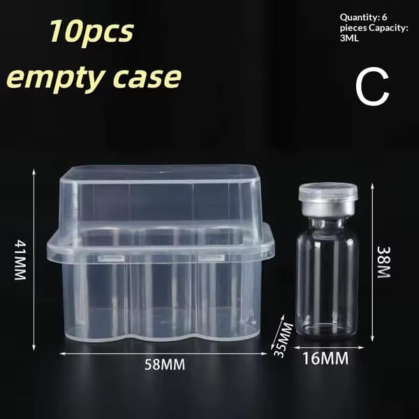 3ML Peptidförvaringsfodral Mini Vial Förvaringslåda Vial Förvaringslåda C