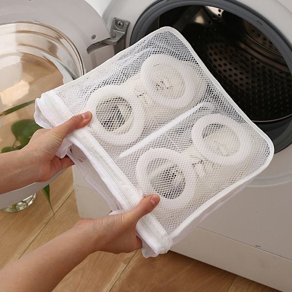 Kengät Pesu hine Kengät Laukku Matkakenkien säilytyslaukut Kannettavat White M