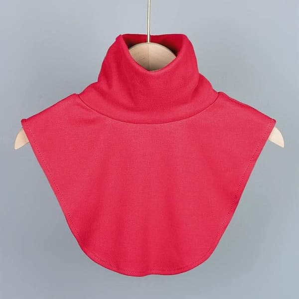 Høst Vinter Dame Turtleneck Krage Islamsk Hijab Forlengelse Red
