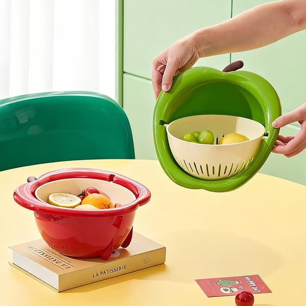 Fruktformet avløpskurv Yellow