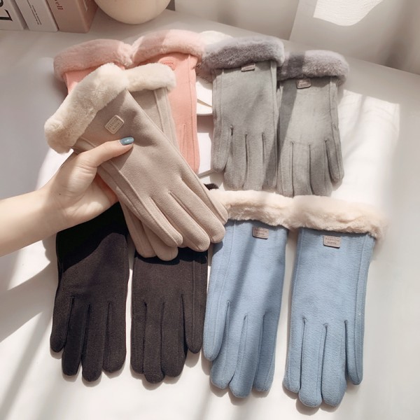 Modehandskar Höst Vinter e Furry Warm Mitts Full Fing Fleec A5 onesize