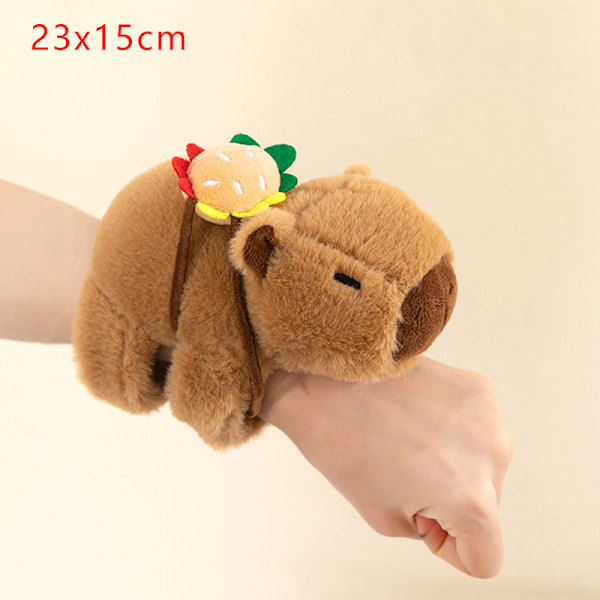 Söt Kapibara Djur Slap Snap Wrap Armband Plush A