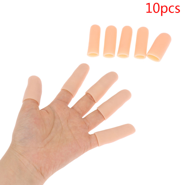 10st/ set Silikon Gel Tube Handbandage Fingerskydd Smärta Color one size