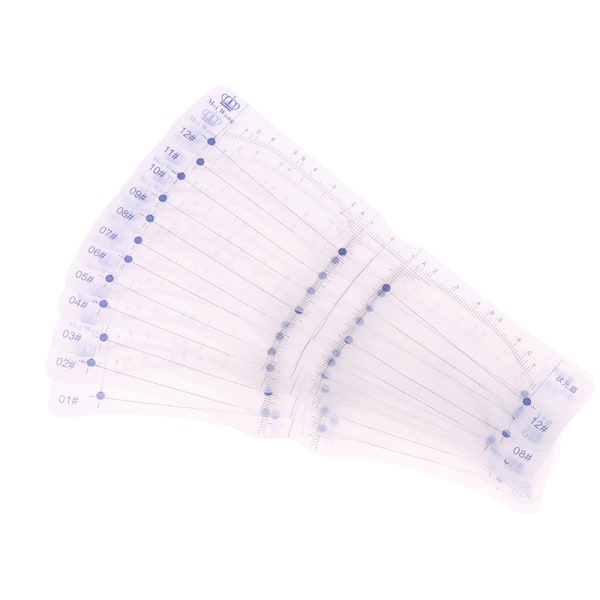12 st Styles Ögonbryn Shaping Stencils Grooming Shaper Mall White onesize