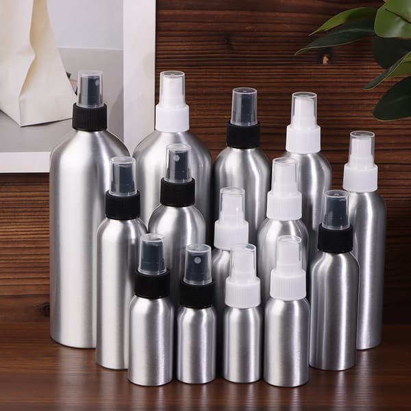 Metall Aluminium Flaska Parfym Atomizer Tom Misty Spray White 30ml