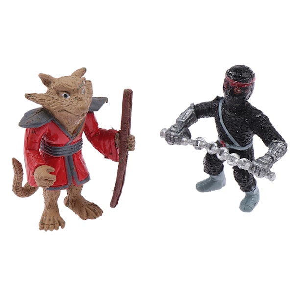 6 stk. Teenage Mutant Ninja Turtles Anime Actionfigur Legetøj Model Des OneSize