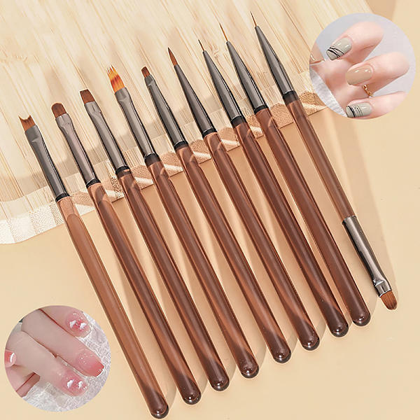 Nail Art Brush Piirustustyökalu Pitsi-sivellin manikyyri geelilakka UV A7 onesize