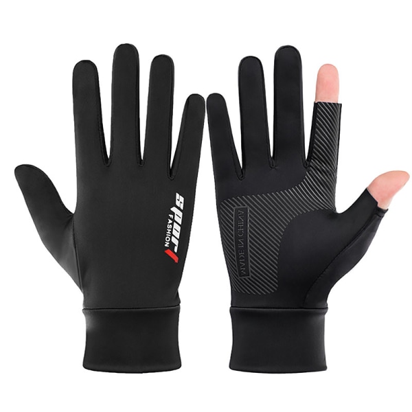 Leakage Two Finger Gloves Summer Thin Hengittävä Anti-Wear Spor blue B