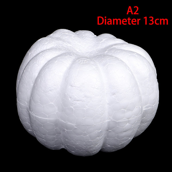 Skum Gresskar Hvit Blank Halloween Jul Simulering Gresskar 13cm