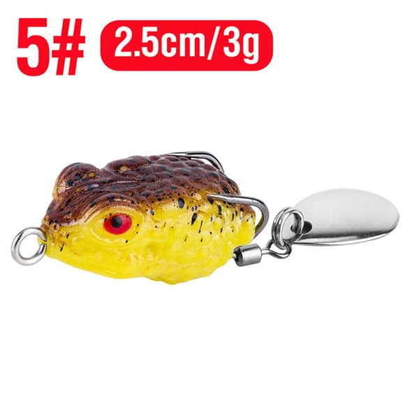 Utomhus Luya långväga åskgroda 2,5cm/3g minigroda träffar bl color E one size