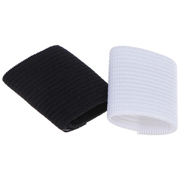 20 STK Finger Sleeve Sports Basketball Support Wrap Elastisk Prot Black Onesize