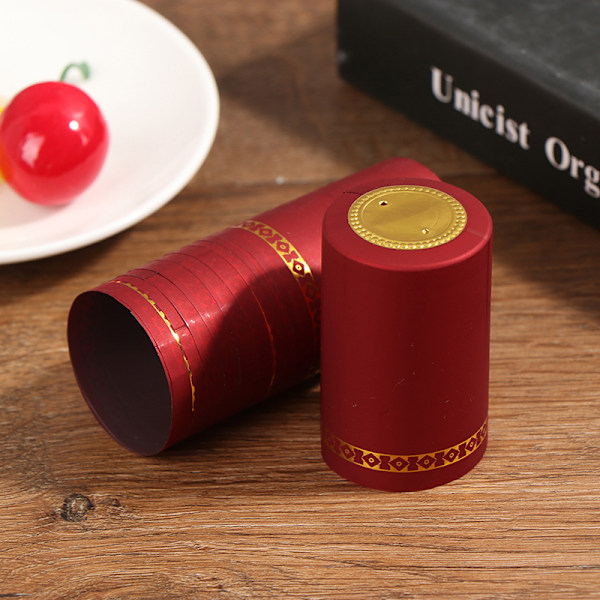 10 Styck PVC Cap Barware Tillbehör Bryggvin Bott Red 10pcs