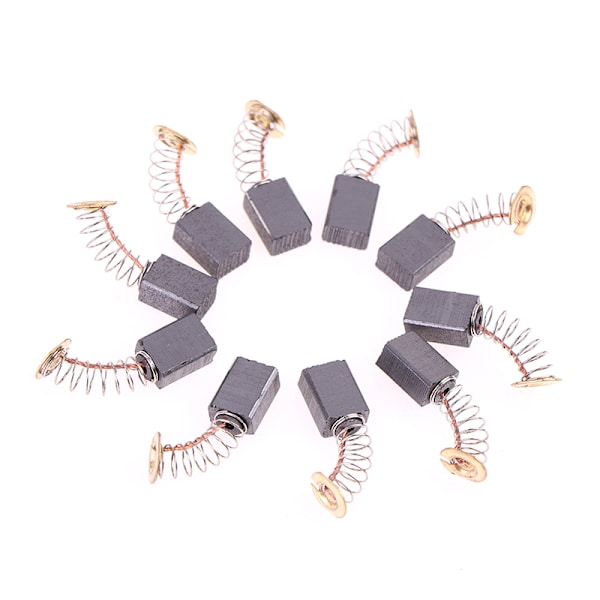 10 st vinkelslipkolborstar 6*9*14 mm elverktyg one size