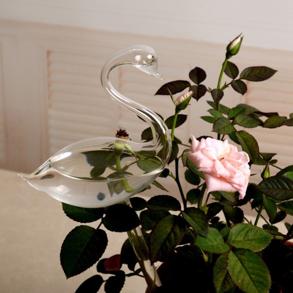 Automatisk selvvanningsenhet Glasssprinkler Hageblomst C Swan one size