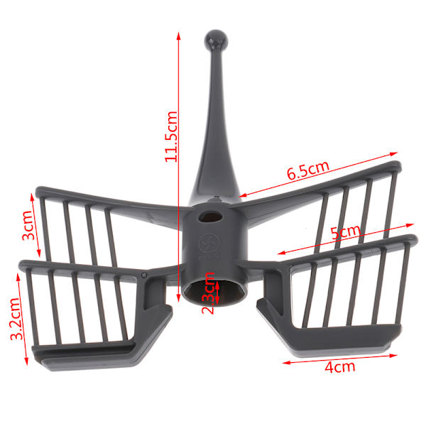 Butterfly Omrörningsstav Skrapstång för Thermomix TM31 TM5 TM6 J Black One Size