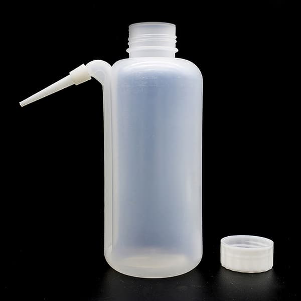 Plasttvättflaska PE Squirt-flaskor Tvättade behållare Onesize