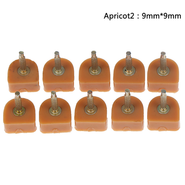 20 stk. Højhælede sko reparationsspidser Taps Pins Dyvellifte Replacem Apricot 9mm*9mm