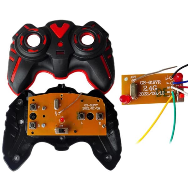 1Set 2.4G 4CH RC Car Remote Control Circuit PCB-lähetin ja Black onesize