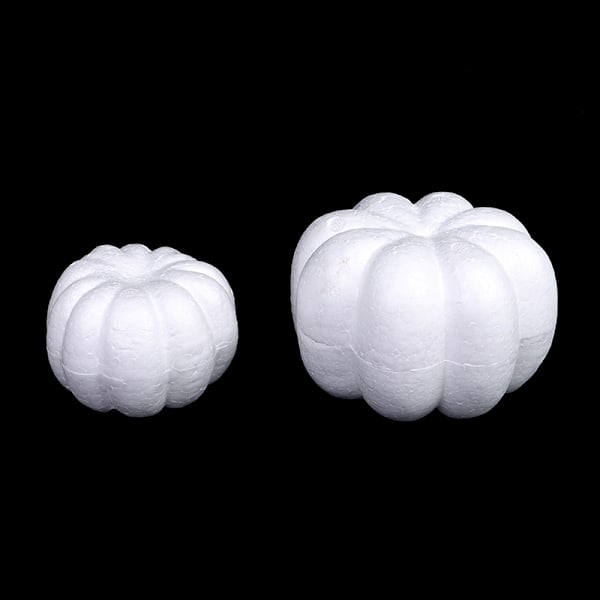 Vaahtomuovikurpitsa Valkoinen Tyhjä Halloween Joulu Simulaatiokurpitsa 20cm