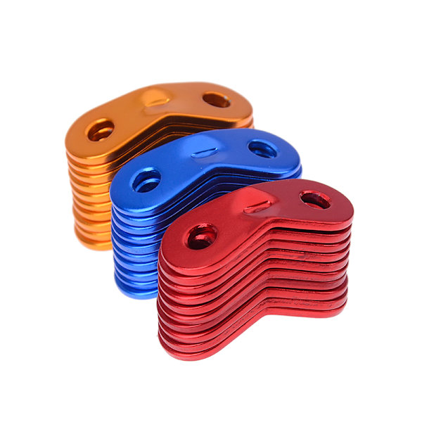 10 Stk Udendørs camping snor løbere reb strammere telt fyr lin Red 10pcs