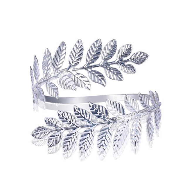 Metal græsk romersk laurbærblad armbånd Armbånd Overarmsmanchet A RoseGold one size