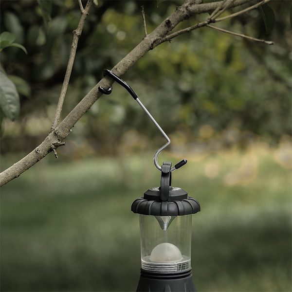 Metallstångskrokar Universal Camping Utomhus Picknick Lykta illum Black