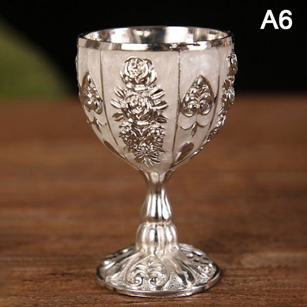 30ML Retro Creative Small Beverage Wine Cup Gold European Style Multicolor A6