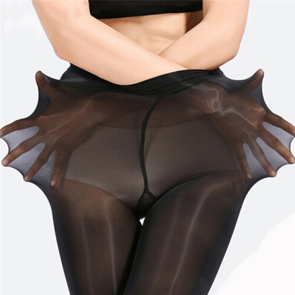 Sexy elastiset sukkahousut Silkkisukkahousut Skinny sukkahousut Prevent Hoo Black 1Pair