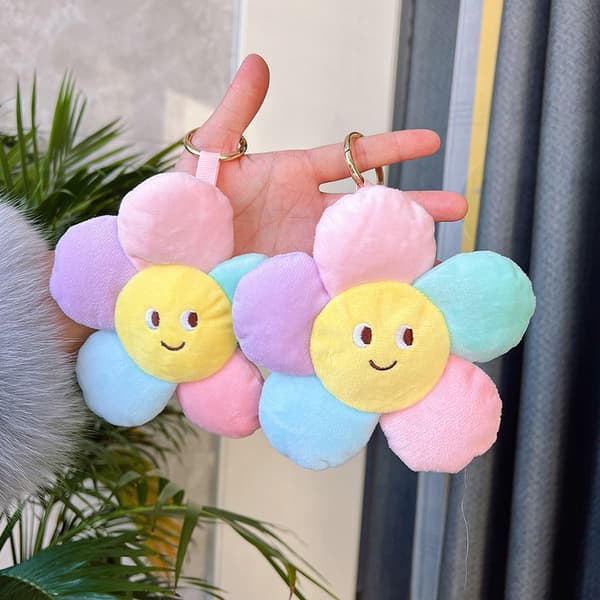 Pehmoavaimenperät e Sun Flower auton avaimenperä Uusi auringonkukkapehmo Multicolor onesize