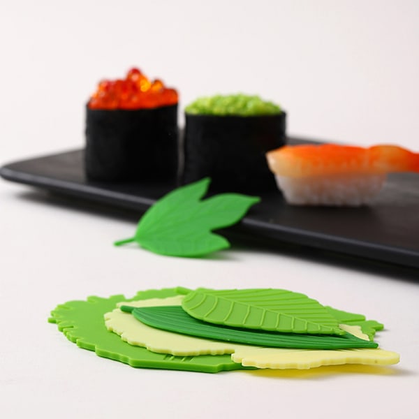 1 sæt blad Bento skål kop frokost separator sushi ris bold måtte De one size