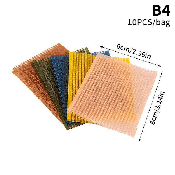 10 kpl hiustarraklipsit otsatukka Kiinteät saumattomat Magic Paste -tolpat B4 onesize