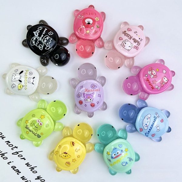 5 st Sanrio Resin Luminous Turtle Mikrolandskap Fairy Garden 3.3cm